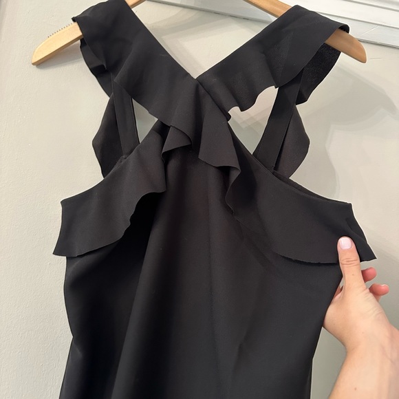 Banana Republic Flounce Ruffle Halter Dress - Picture 2 of 6